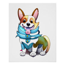 Lindo corgi laranja para um humor positivo