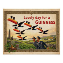 Lindo Dia para um Cartaz de Arte Premium Guinness
