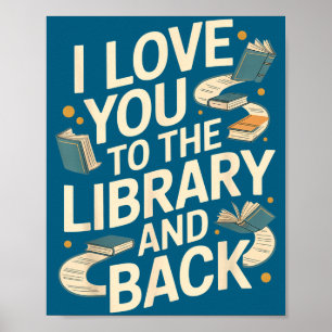 Poster Lindo eu amo você biblioteca de volta citações eng