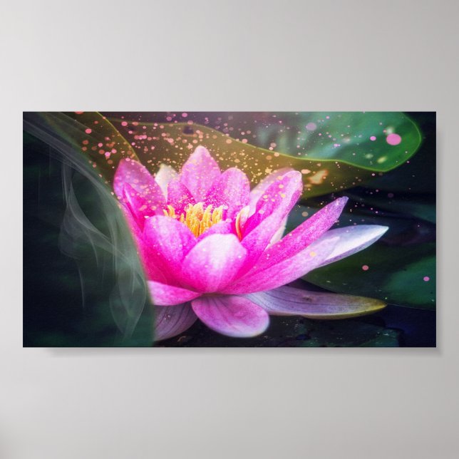 Poster Lindo Lotus, Paisagem, Zen (Frente)