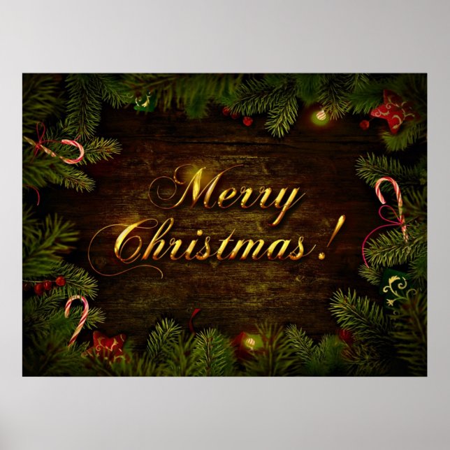 Póster Lindo Merry Christmas (Frente)