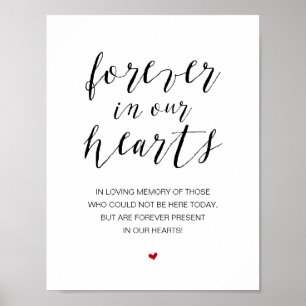 Poster Lindo Para Sempre Em Nossos Corações, Memorial Pre