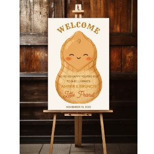 Poster Lindo Pequeno Amendoim *Placa de Boas-Vindas Somen