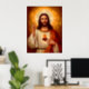 Poster Lindo religioso, Sagrado Coração de Jesus (Home Office)