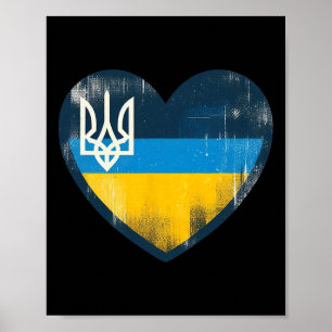 Poster Lindo Ventoinha Vintage Ucraniano Bynner Bandeira