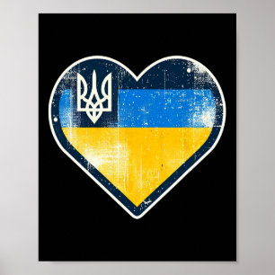 Poster Lindo Ventoinha Vintage Ucraniano Bynner Bandeira