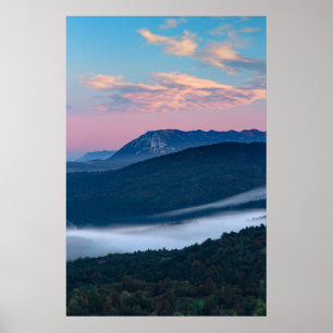 Poster Lindo vista do sol sobre Nanos de Šilentabor, S