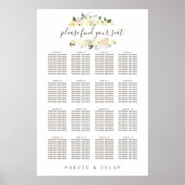 Poster Lindos Florais | Gráfico de Assentos de Aquarela