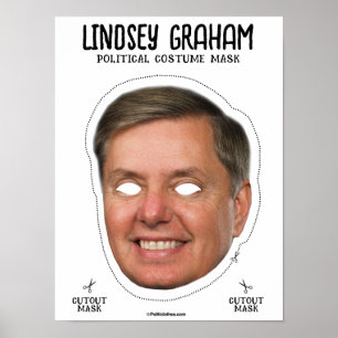 Poster Lindsey Graham Costume Mask