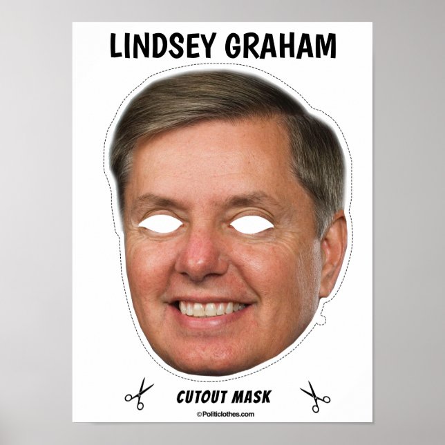 Poster LINDSEY GRAHAM Halloween Mask (Frente)