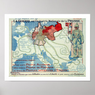 Póster l'Industrie Nationale de la Prusse de Guerre est