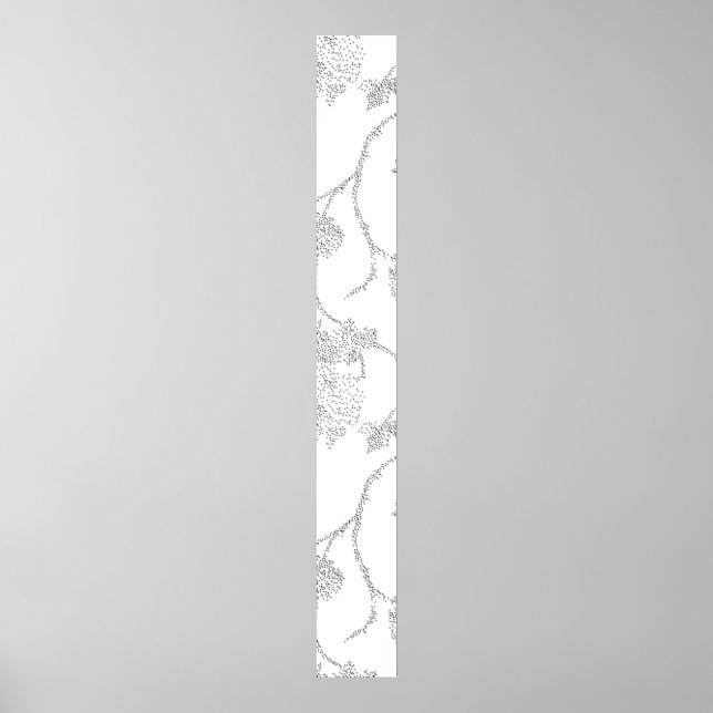 Poster line art, Snow Drift, Vista White Pedestal Sign (Frente)