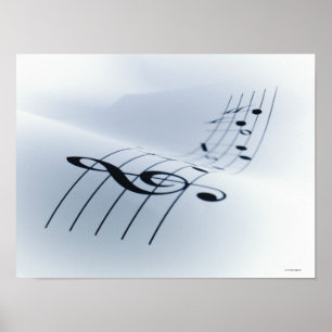 Póster Line of Music