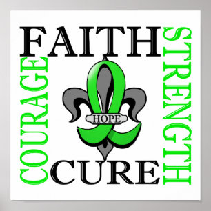 Póster Linfoma Non-Hodgkin da flor de lis 3