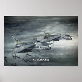 Poster Ling-Temco-Vcorrespondentes A-7 Corsair II