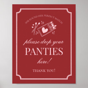 Poster Lingerie de Cama Perfeita Por Favor Assine