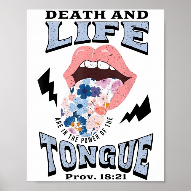 Poster Língua da Morte e da Vida Cristã (Frente)