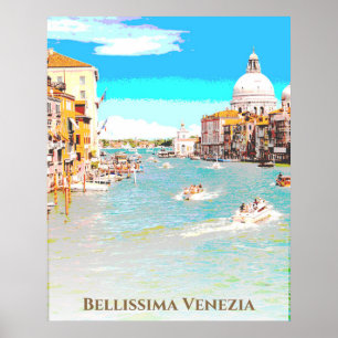 Poster ** Língua italiana Bellissima Posto Venezia