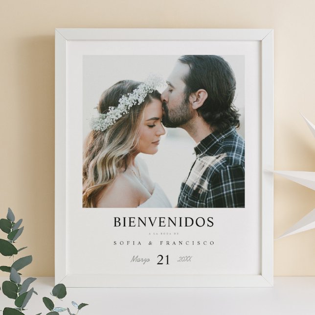 Poster Língua Portuguesa Bem-vindos Fotografia Casamento  (Criador carregado)