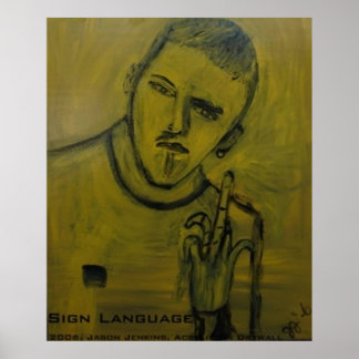 Póster Linguagem de Sinais