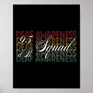 Poster Linguagem de Sinal de Mão Esquadrão 95 Db Aumentan