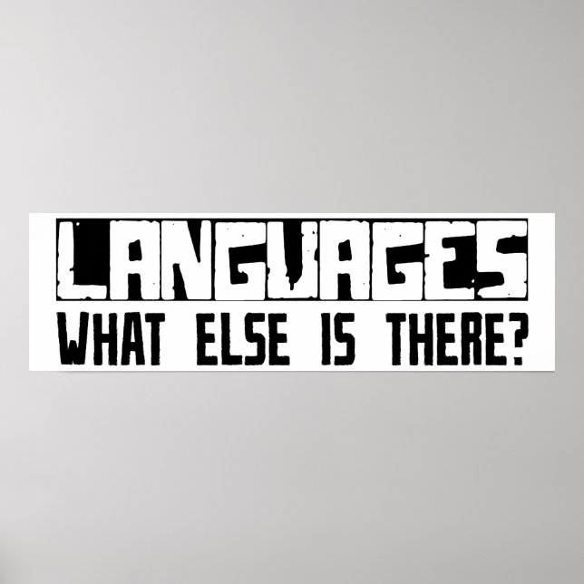 Poster Línguas O Que Mais Existe? (Frente)