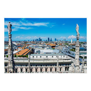 Póster Linha aérea de Milão