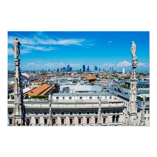 Póster Linha aérea de Milão (Frente)