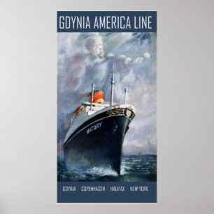 Póster Linha América Gdynia