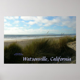 Poster Linha Costeira da Califórnia - Watsonville - Poste