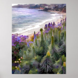 Póster Linha Costeira de Flor