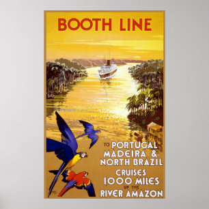 Póster Linha da cabine a Portugal Madeira