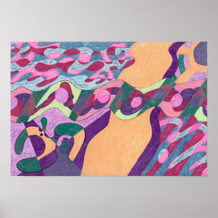 Póster Linha d'água, 19x13