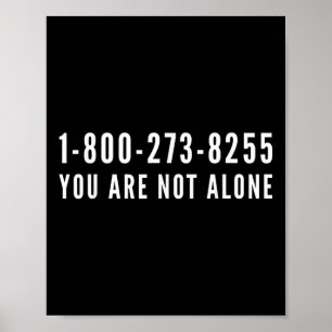 Poster Linha de Ajuda para Prevenção de Suicídio 1-800-27