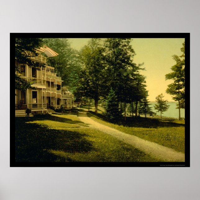 Póster Linha de algodão em Chautauqua, NY 1898 (Frente)