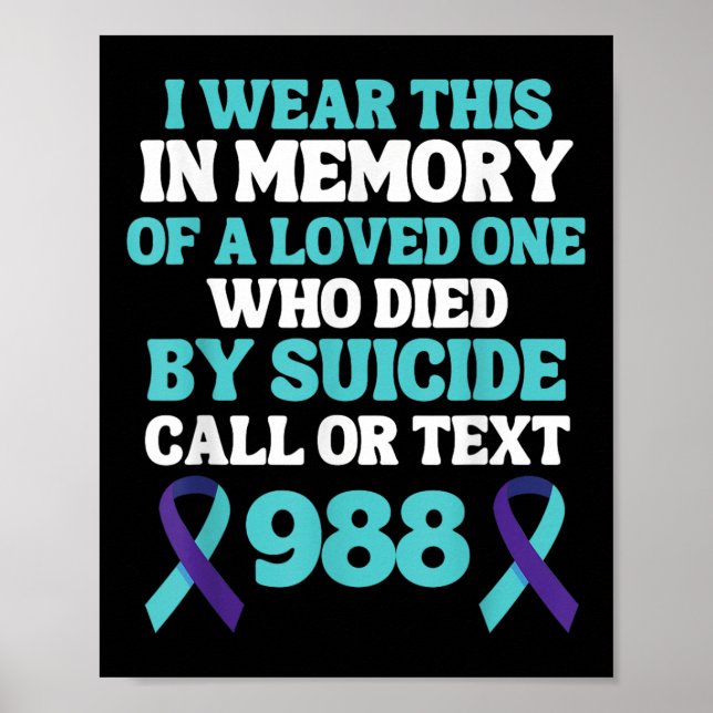 Poster Linha de Apoio à Prevenção de Suicídio 988 - Em Me (Frente)
