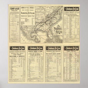 Poster Linha de ar de Piedmont
