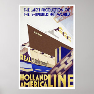 Poster Linha de Holland América