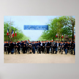 Poster Linha de Início Paris-Roubaix 1896-1897