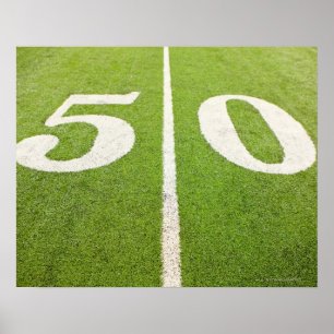 Póster Linha de jardas 50