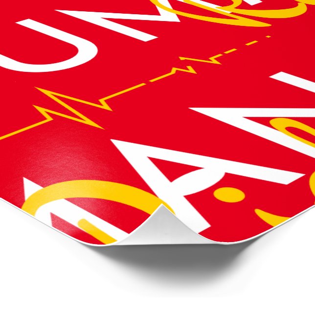 Póster Linha de vida dos direitos humanos (Canto)