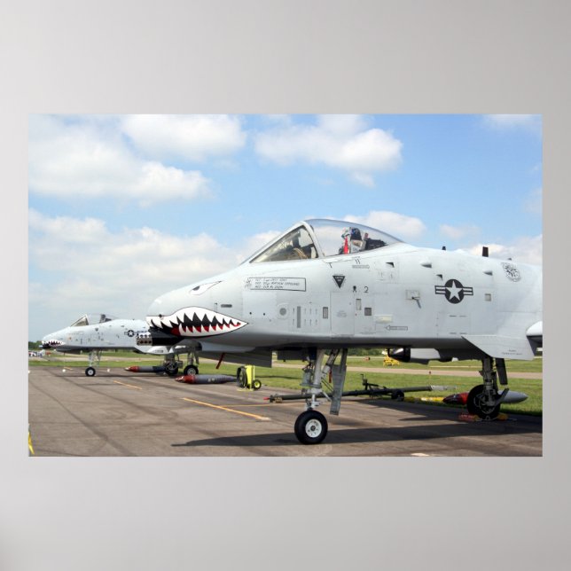 Póster Linha de voo A-10 (Frente)