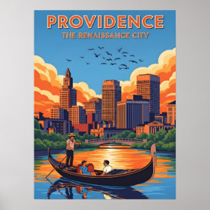 Poster linha do horizonte e pôr do sol