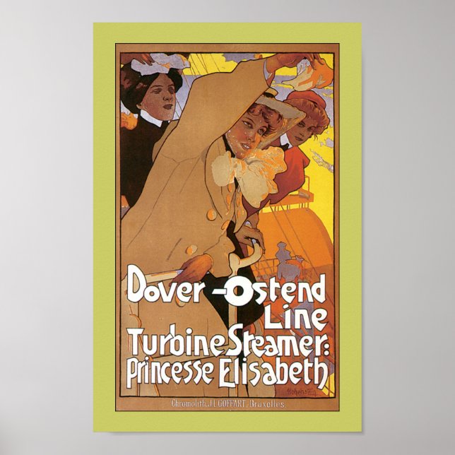 Poster Linha Dover-Ostend (Frente)