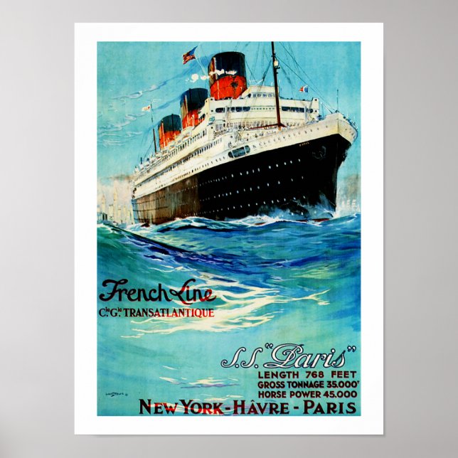 Poster Linha Francesa ~ Paris (Frente)