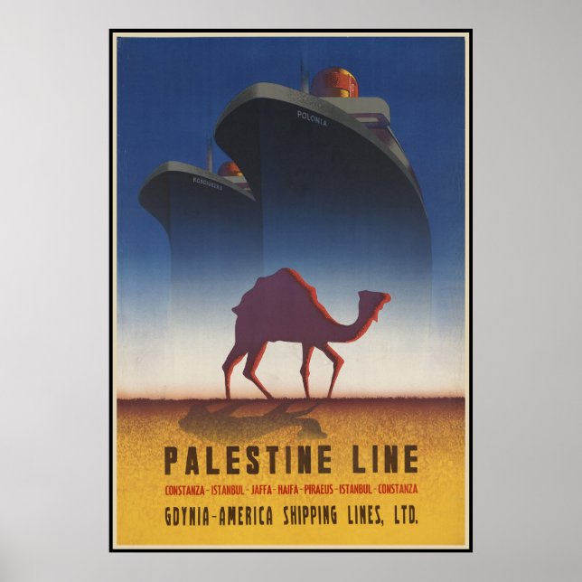 Póster Linha Palestina (Frente)