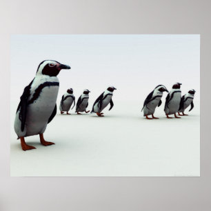 Poster Linha Pinguin-Up