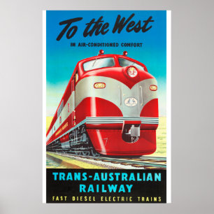 Poster Linha Trans-australiana