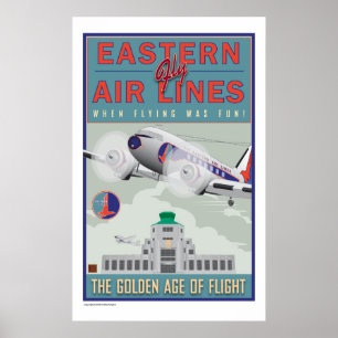 Poster Linhas Aéreas do viagem