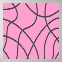 Linhas: Cinza sobre rosa suave